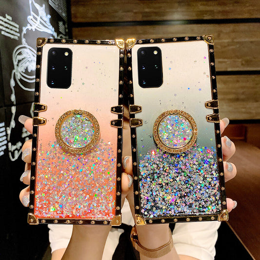 2021 Crystal Diamond Gradient Star Bling Ring Holder Samsung Case - Dealggo.com