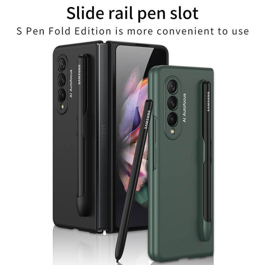 Ultra-thin Pen Slot Business Case for Samsung Galaxy Z Fold 3 5G - GiftJupiter