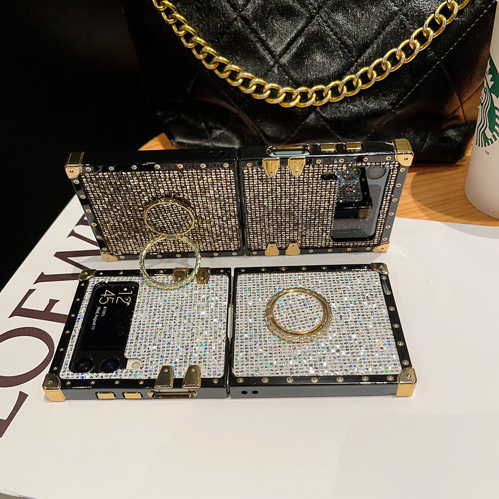 Shiny Ring Phone Case for Samsung Galaxy Z Flip 3/4/5/6/7