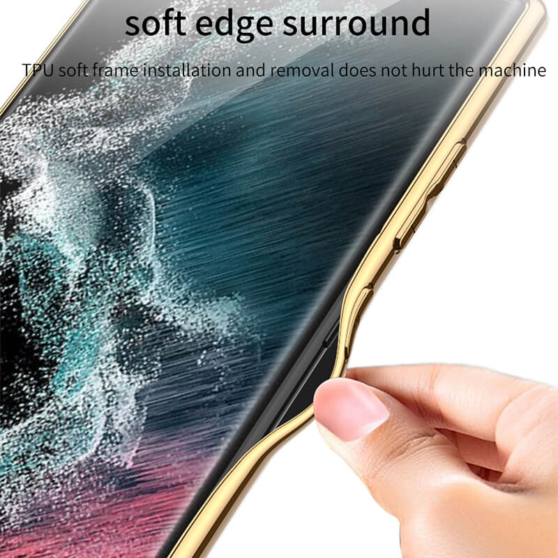 High Quality Plating Leather Case for Samsung Galaxy S22 Ultra 5G