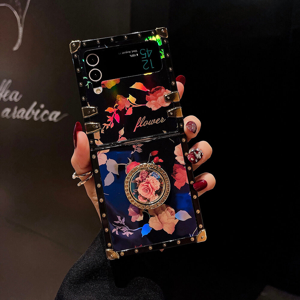 Vintage Fashion Rose Ring Phone Case for Samsung Galaxy Z Flip 3/4/5/6
