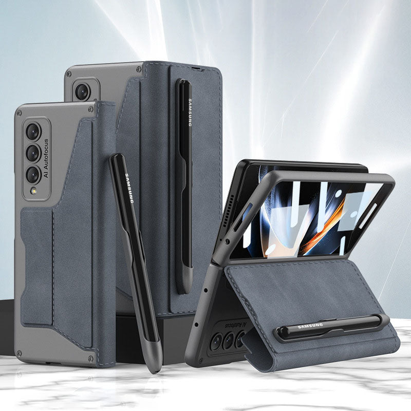 Business Armor Shell-membrane Integration For Samsung Galaxy Z Fold4 Case