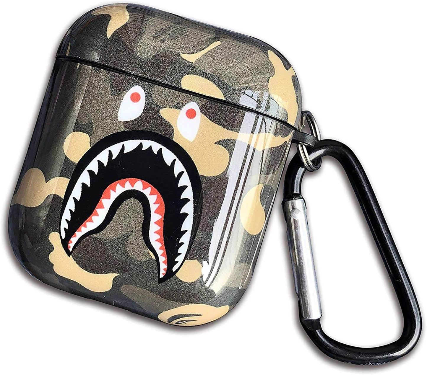 Shark Teeth Fashion Case with Key Ring For AirPods - Dealggo.com
