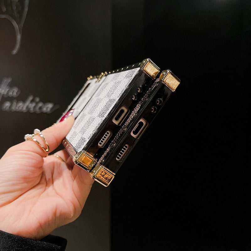 Grid Phone Case for Samsung Galaxy Z Flip 3/4/5/6/7