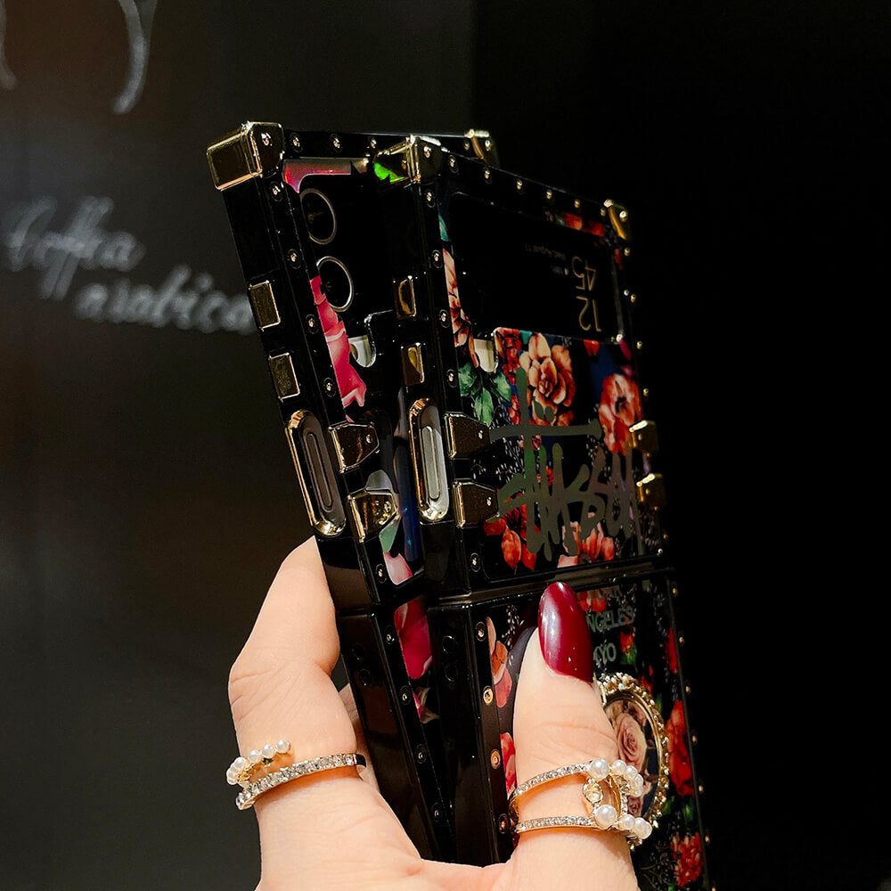 Vintage Fashion Rose Ring Phone Case for Samsung Galaxy Z Flip 3/4/5/6