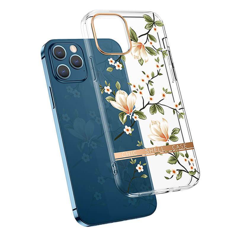 Electroplating Flower Transparent Protective Case For Samsung