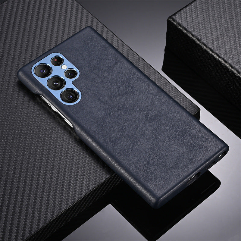 Custom Name Leather Case For Samsung Galaxy S23 S23+ S23Ultra