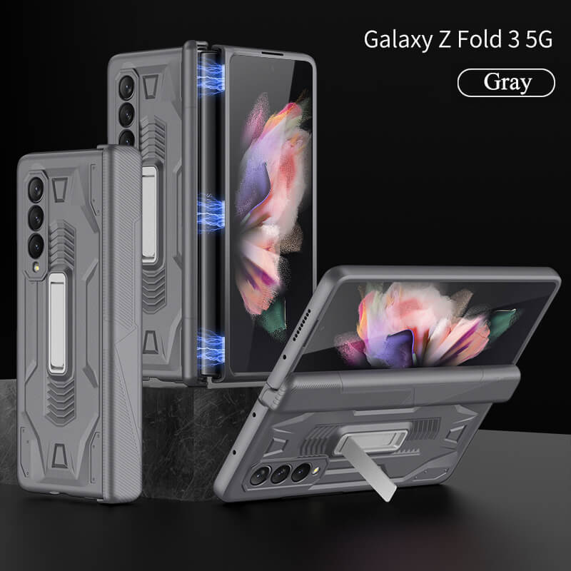 Magnetic Armor All-inclusive Hinge Holder Case For Samsung Galaxy Z Fold3 5G