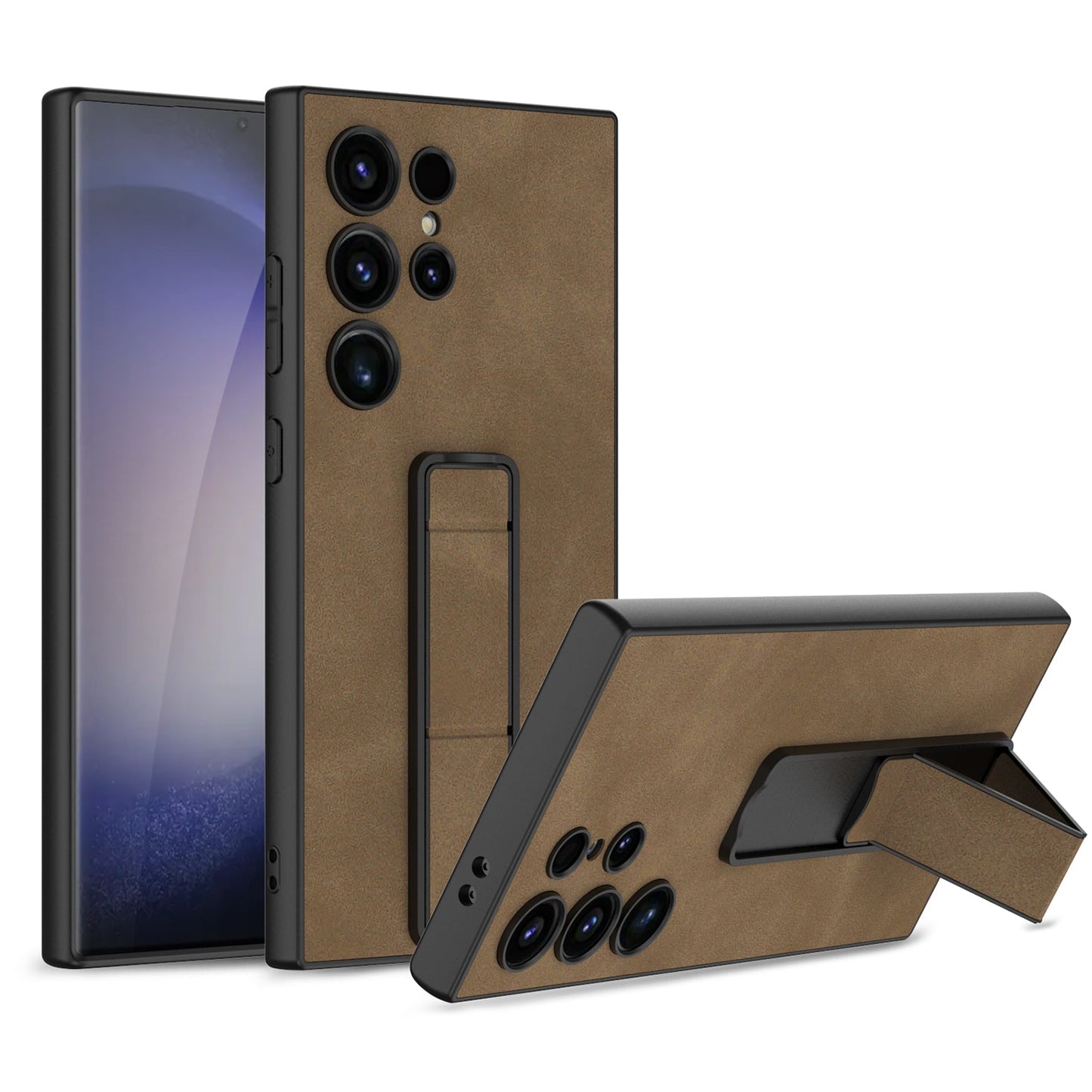 Galaxy S24/S23 Ultra S24Plus S24 Case - Leather & Holder