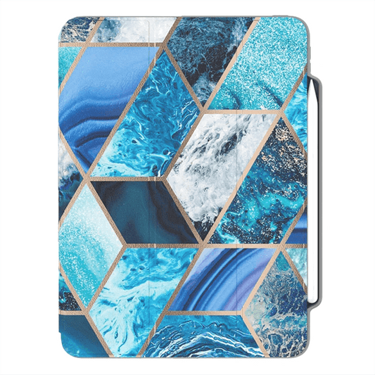 Marble Smart Cover Auto Wake/Sleep tablet Cover for iPad - Dealggo.com