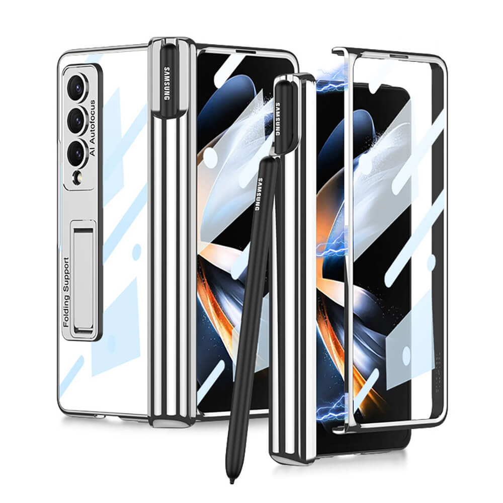 Galaxy Z Fold4 Fold3 | Magnetic Pen Holder Folding Bracket shell Privacy Film Integration Case