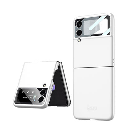 With S Pen Slot Solid Matte Ultra Slim Hard Shockproof Full Protection Cover For Galaxy Z Flip4 Flip3 5G