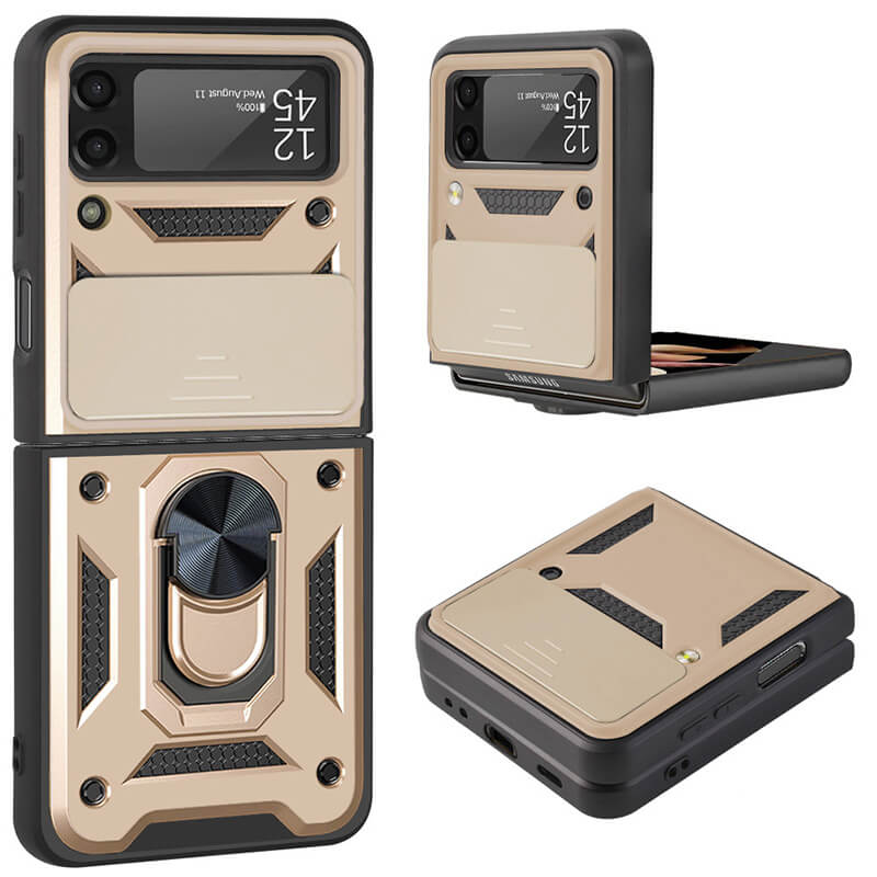 Drop Tested Cover with Magnetic Kickstand Car Mount Protective Case for Samsung Galaxy Z Flip 3 5G - GiftJupiter