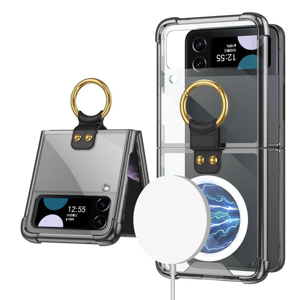 Galaxy Z Flip3 Flip4 Magnetic MagSafe Airbag Anti-fall Wireless Charging Phone Case