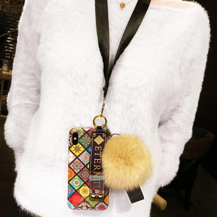 Luxury Wristband Bohemia Hair Ball Case For iPhone - Dealggo.com