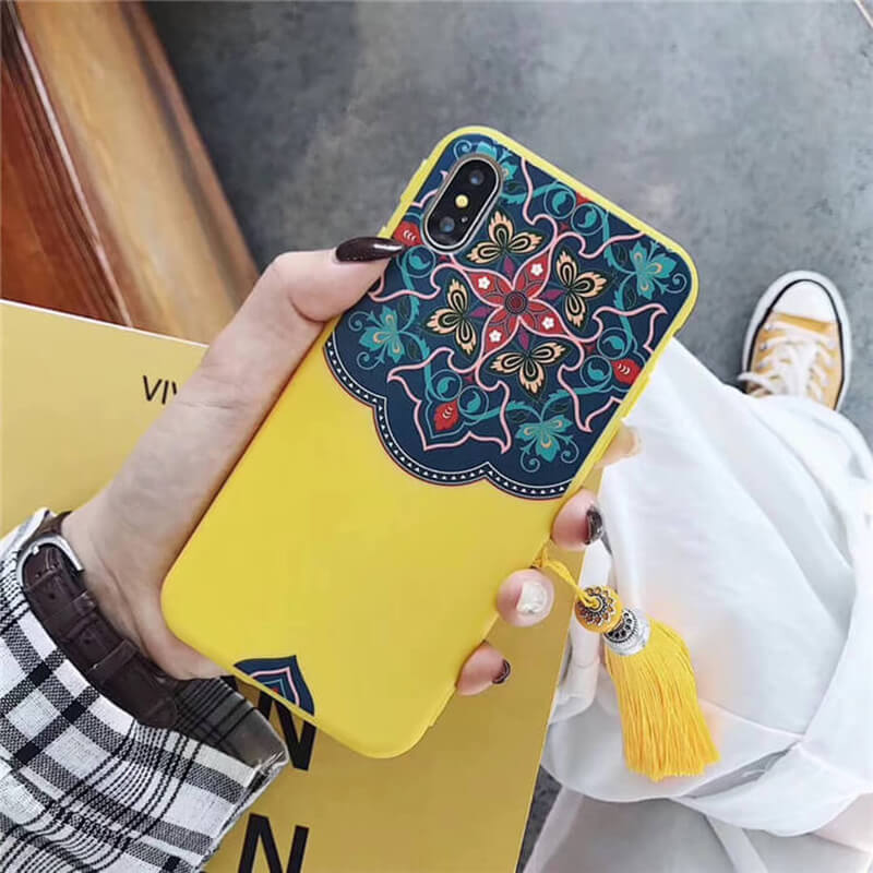 Vintage Palace Wind Tassel Phone Case For iPhone - Dealggo.com