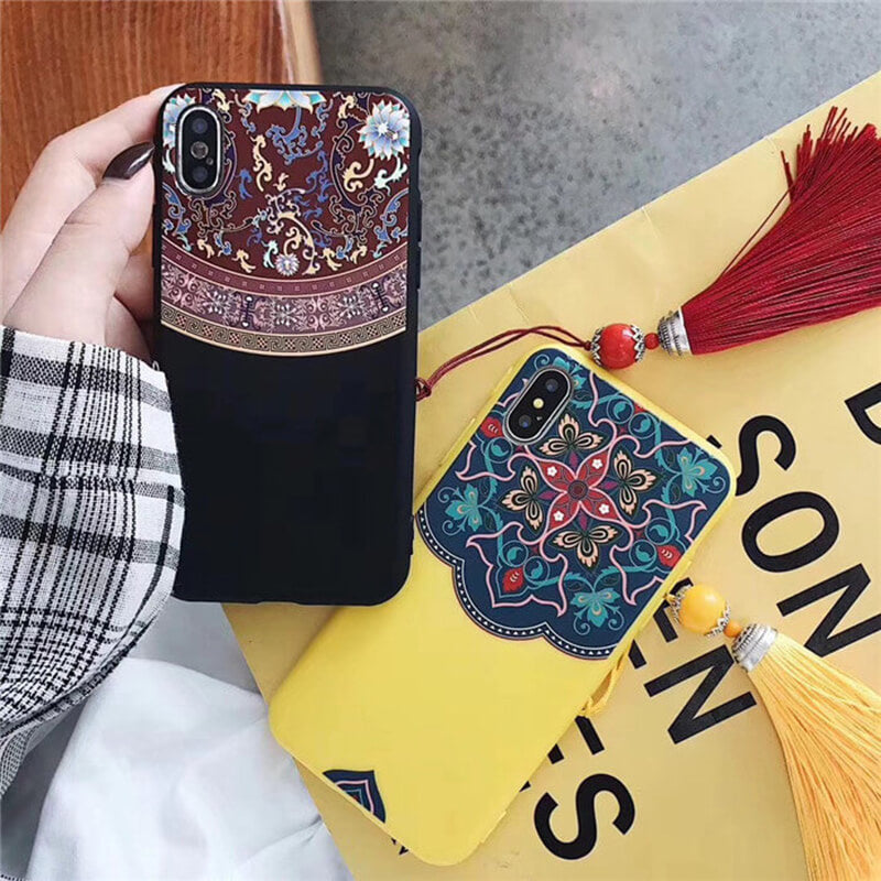 Vintage Palace Wind Tassel Phone Case For iPhone - Dealggo.com