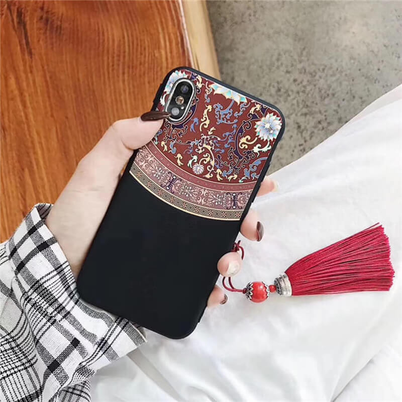 Vintage Palace Wind Tassel Phone Case For iPhone - Dealggo.com
