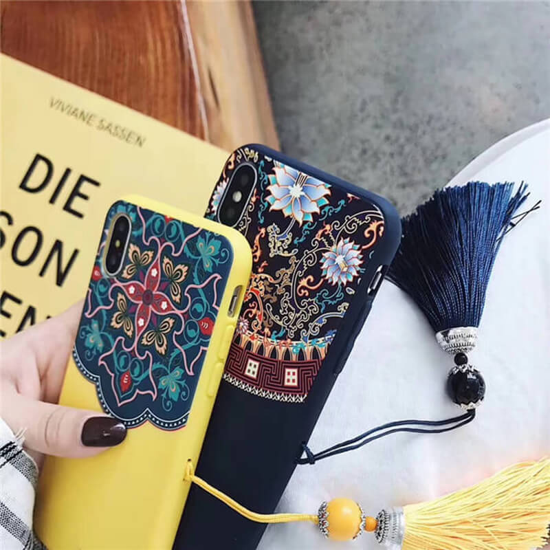Vintage Palace Wind Tassel Phone Case For iPhone - Dealggo.com