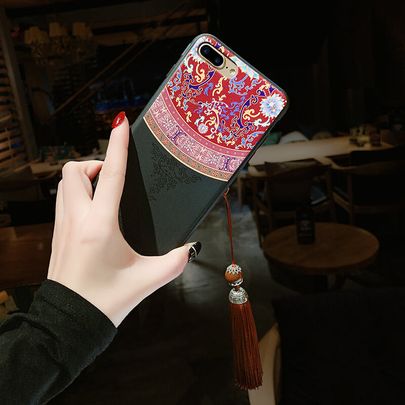 Vintage Palace Wind Tassel Phone Case For iPhone - Dealggo.com