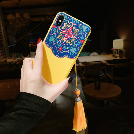 Vintage Palace Wind Tassel Phone Case For iPhone - Dealggo.com
