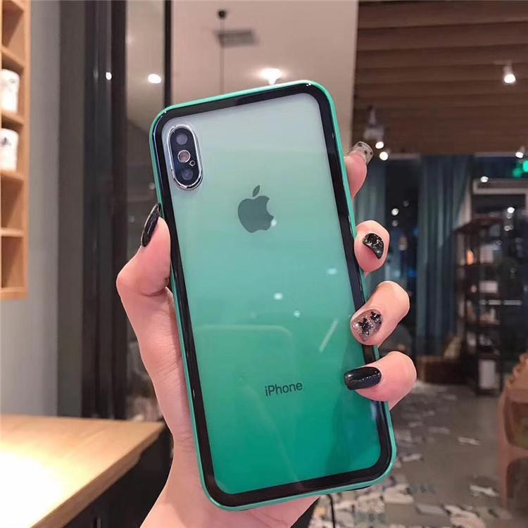 2021 Summer Gradient Glass Candy Color iPhone Case - Dealggo.com