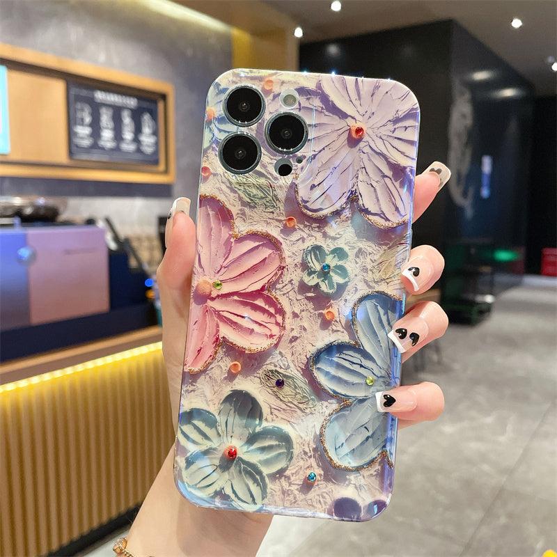 Ins Hot Oil Painting Flower Samsung/iPhone Case – Dealggo.com
