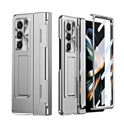 Armor Electroplated Anti-fall Protective Phone Case For Samsung Galaxy Z Fold3/4/5 With Back Screen Glass - Mycasety Mycasety