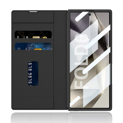 Luxurious Suede Cover Shockproof Phone Case With Screen Protector and Pen Slot For Galaxy Z Fold 7/6/5/4/3