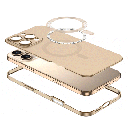 Magnetic 2 in 1  Shockproof iPhone Case With Magsafe With Touch Control Buttons