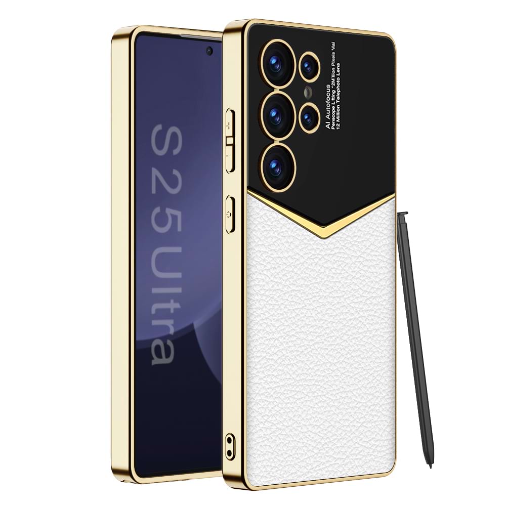 Electroplated Leather Samsung Galaxy S25 Ultra Phone Case