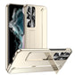 Luxury Plating Bracket Camera Protective Case for Samsung Galaxy S22 Ultra