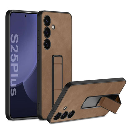 Frosted Leather Bracket Cover for Galaxy S25