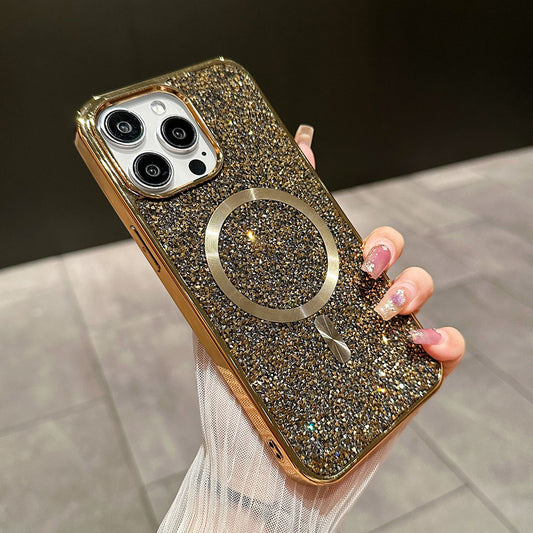 Ins Hot Luxury Diamond Glitter Magnetic Cases for Samsung / iPhone