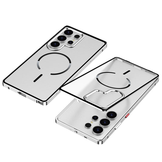 Aluminum Alloy Heat-dissipating Frosted Magnetic Phone Case For Samsung Galaxy