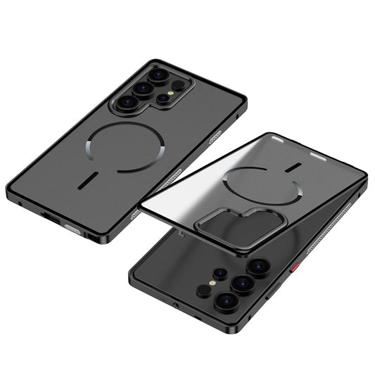 Aluminum Alloy Heat-dissipating Frosted Magnetic Phone Case For Samsung Galaxy