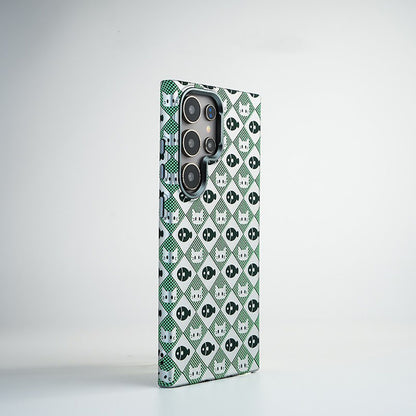 Magnetic Frosted Cat and Fish Phone Case For Samsung Galaxy