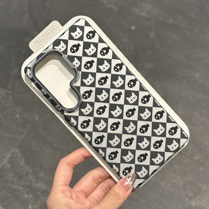 Magnetic Frosted Cat and Fish Phone Case For Samsung Galaxy