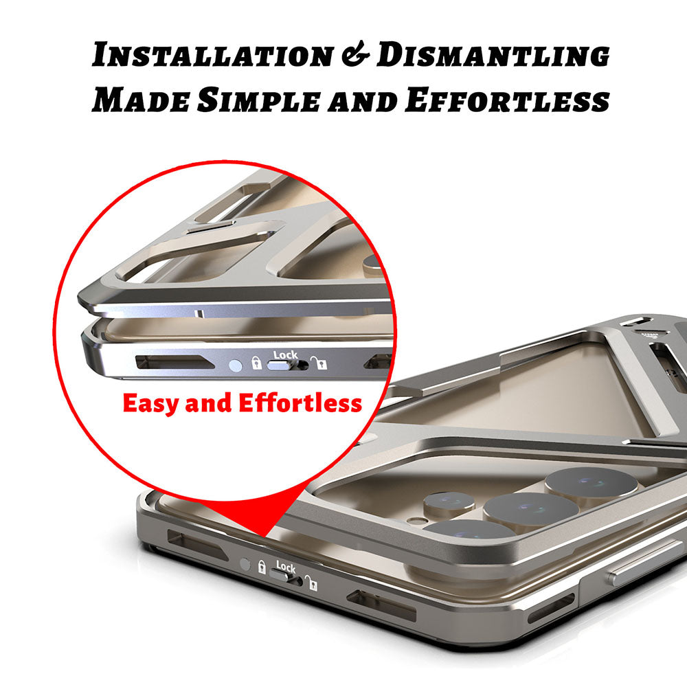 Titanium Alloy Hollow Armor Phone Case For Samsung Galaxy