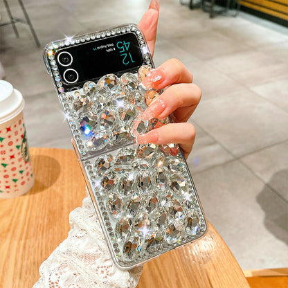 Luxurious Transparent Diamond For Samsung Galaxy Z Flip3/4 Case