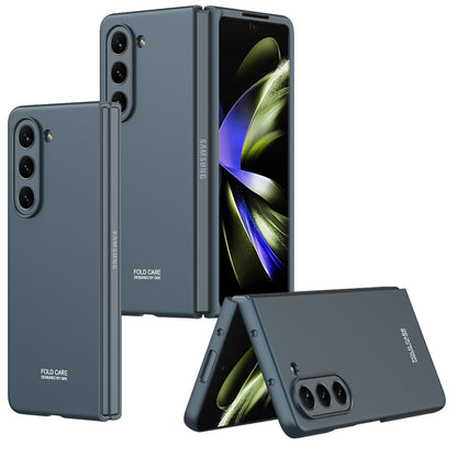 Electroplated Slim Samsung Galaxy Z Fold 5 Case with Front Screen Tempered Glass Protector - Mycasety Mycasety