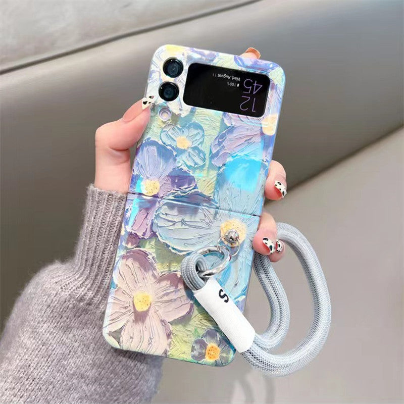 Oil Painting Flowers Case For Samsung Galaxy Z Flip4/Flip3