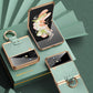 Genuine Leather Folding Screen Case For Samsung Galaxy Z Flip3/4