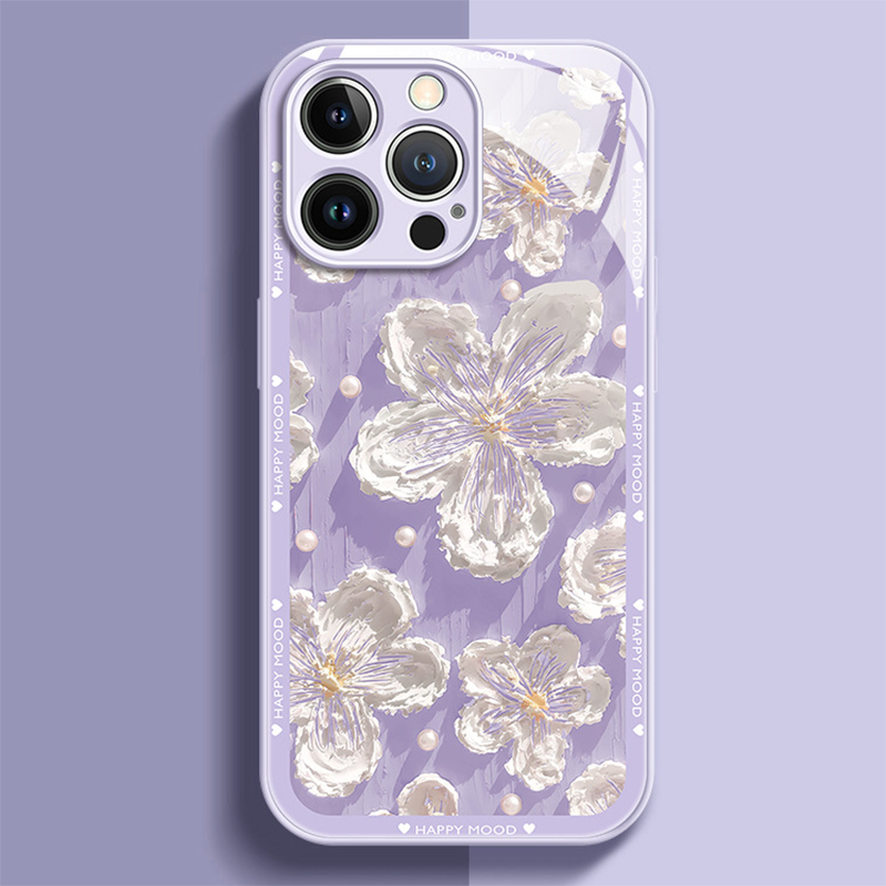 Ins New Oil Painting Flower iPhone Case