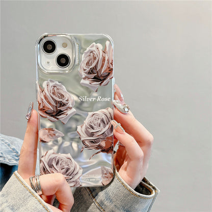 Advanced Electroplated Rose Flower iPhone Case