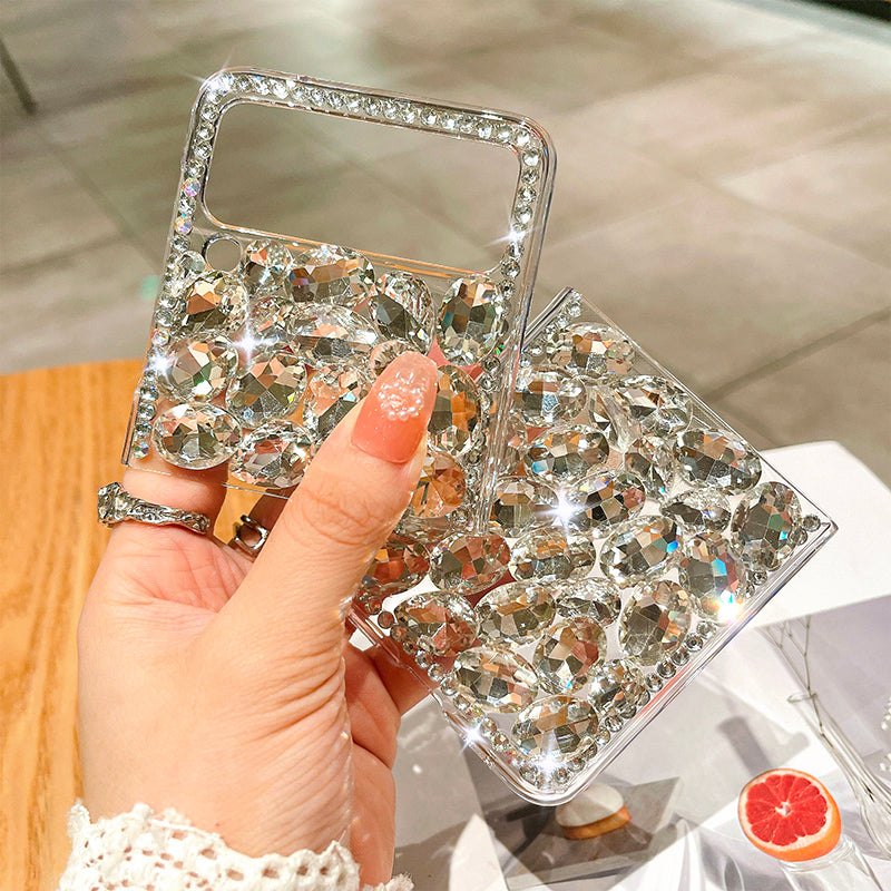 Luxurious Transparent Diamond For Samsung Galaxy Z Flip3/4 Case