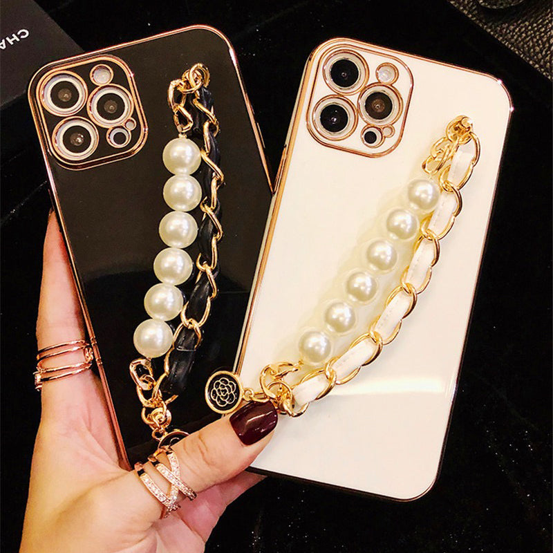 Electroplated Pearl Bracelet iPhone Case