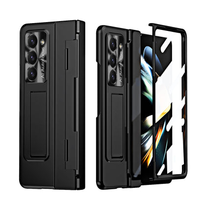 Armor Electroplated Anti-fall Protective Phone Case For Samsung Galaxy Z Fold3/4/5 With Back Screen Glass - Mycasety Mycasety
