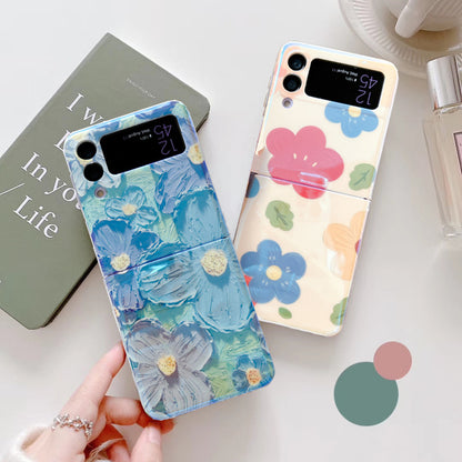 Oil Painting Flowers Case For Samsung Galaxy Z Flip4/Flip3