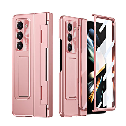 Armor Electroplated Anti-fall Protective Phone Case For Samsung Galaxy Z Fold3/4/5 With Back Screen Glass - Mycasety Mycasety